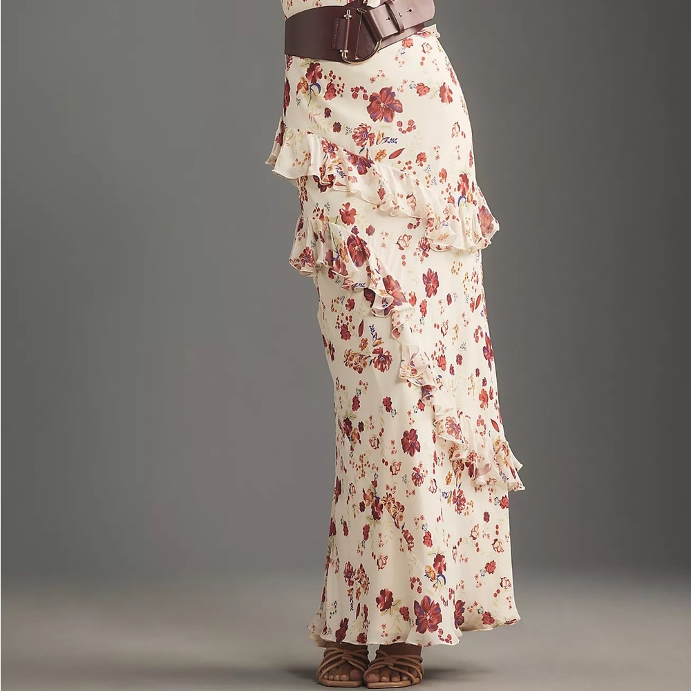 Let Me Be Sleeveless Ruffle Floral Maxi Dress - Picture 10 of 16